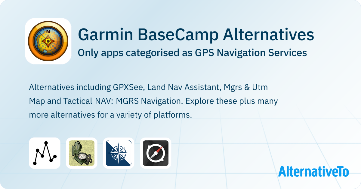 Garmin BaseCamp Alternatives: Top 4 GPS Navigation Services | AlternativeTo