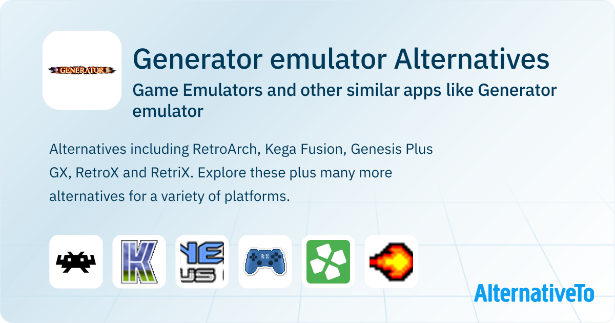 Generator emulator Alternatives: Top 12 Game Emulators & Similar Apps ...