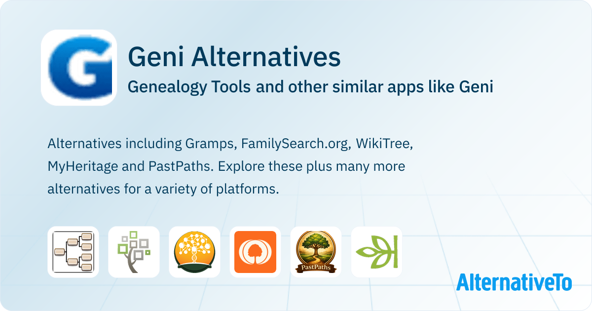 Geni Alternatives: Top 12 Genealogy Tools & Similar Websites ...