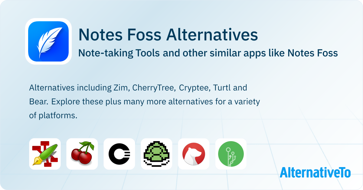 Notes Foss Alternatives: Top 12 Note-taking Tools & Similar Apps ...