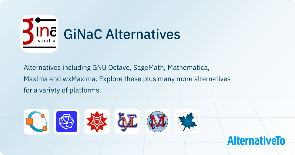 GiNaC Alternatives - Explore Similar Software | AlternativeTo