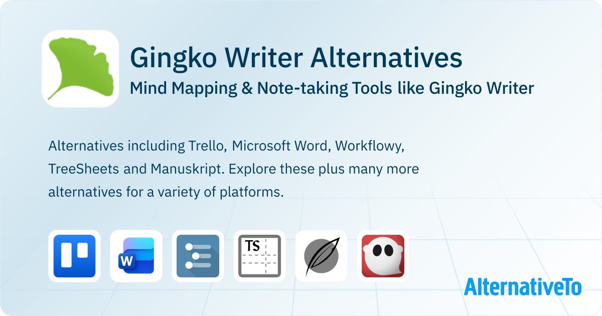 Gingko Writer Alternatives: Similar Mind Mapping Tools 2026 | AlternativeTo