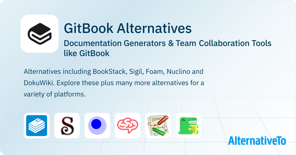 GitBook Alternatives: Top 12 Documentation Generators | AlternativeTo