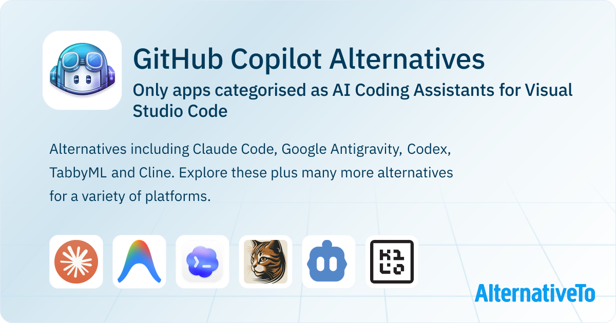 GitHub Copilot Alternatives for Visual Studio Code: Top 20 AI Coding ...