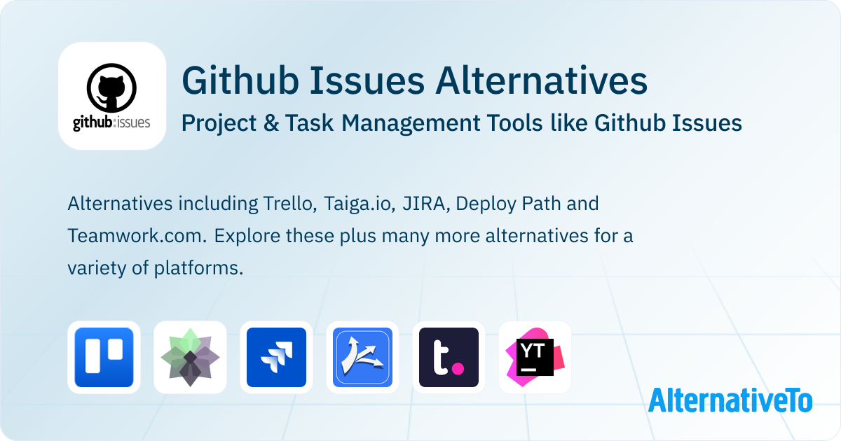 Github Issues Alternatives: Top 12 Project Management Tools | AlternativeTo