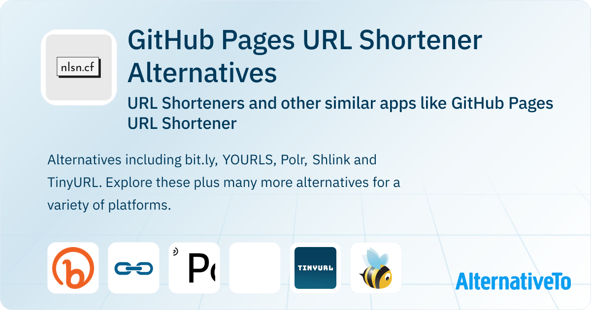 GitHub Pages URL Shortener Alternatives: Top 12 URL Shorteners ...