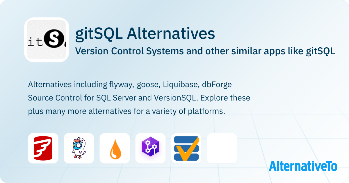 gitSQL Alternatives: Top 15 Version Control Systems & Similar Apps ...
