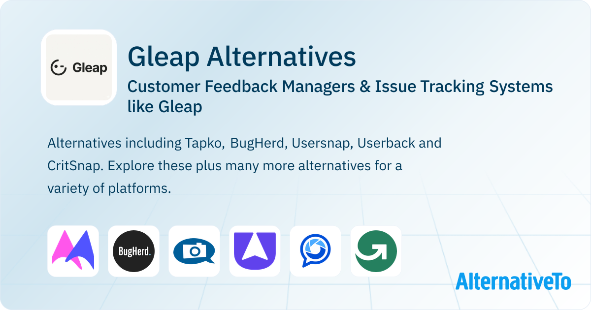Gleap Gleap Alternatives: Top 11 Customer Feedback Managers & Similar Apps ...