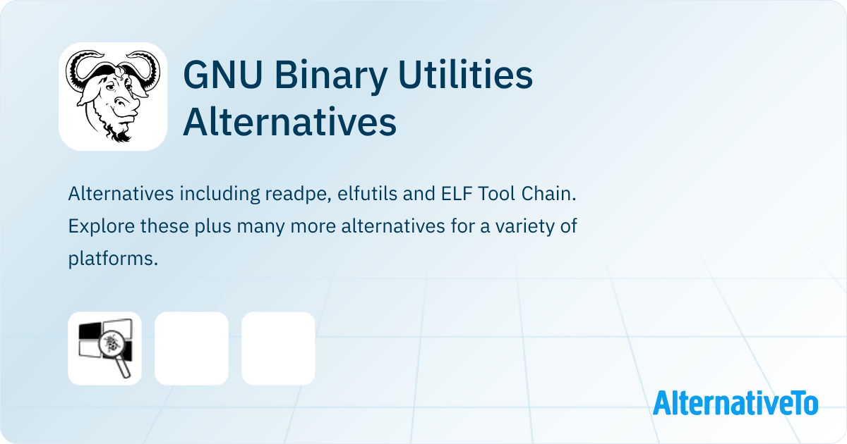 GNU Binary Utilities Alternatives - Explore Similar Software ...