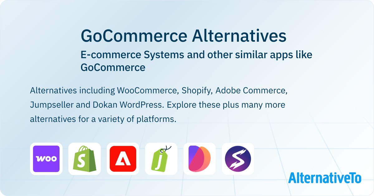GoCommerce Alternatives: Top 12 E-commerce Systems & Similar Apps ...