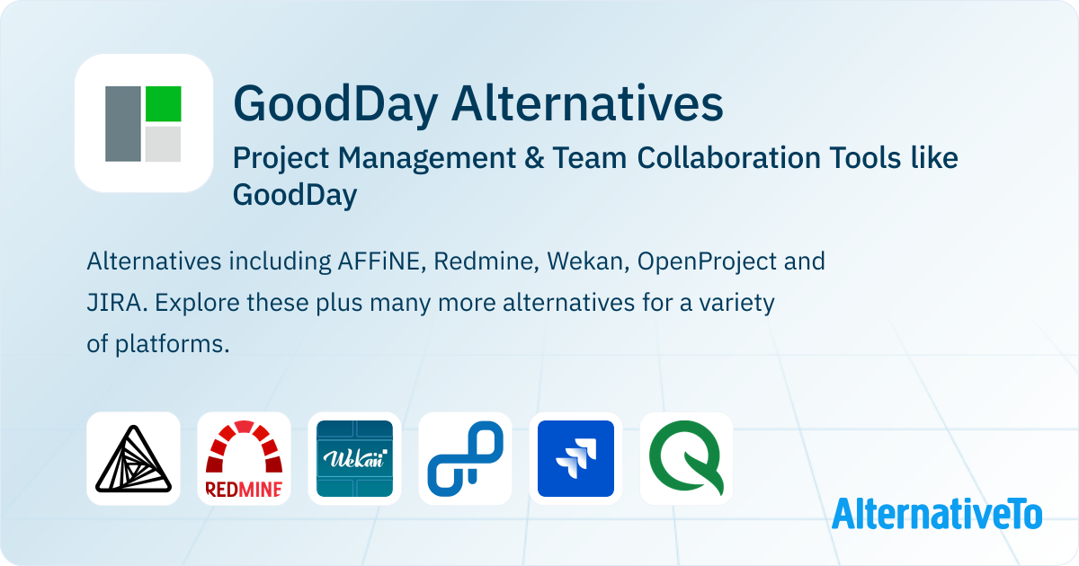 GoodDay Alternatives: Top 12 Project Management Tools | AlternativeTo