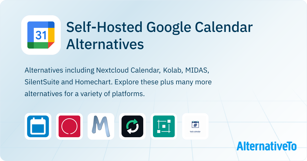 Google Calendar Alternatives: Top 12 Self-Hosted Calendar Apps ...