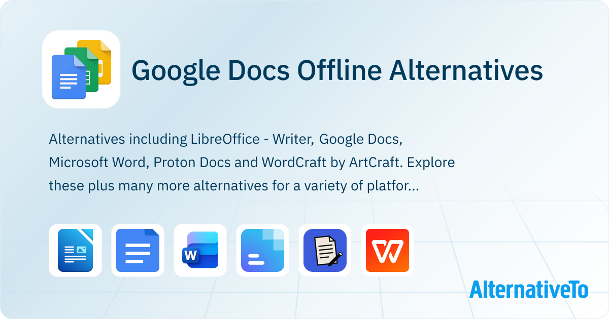 Google Docs Offline Alternatives - Explore Similar Apps | AlternativeTo