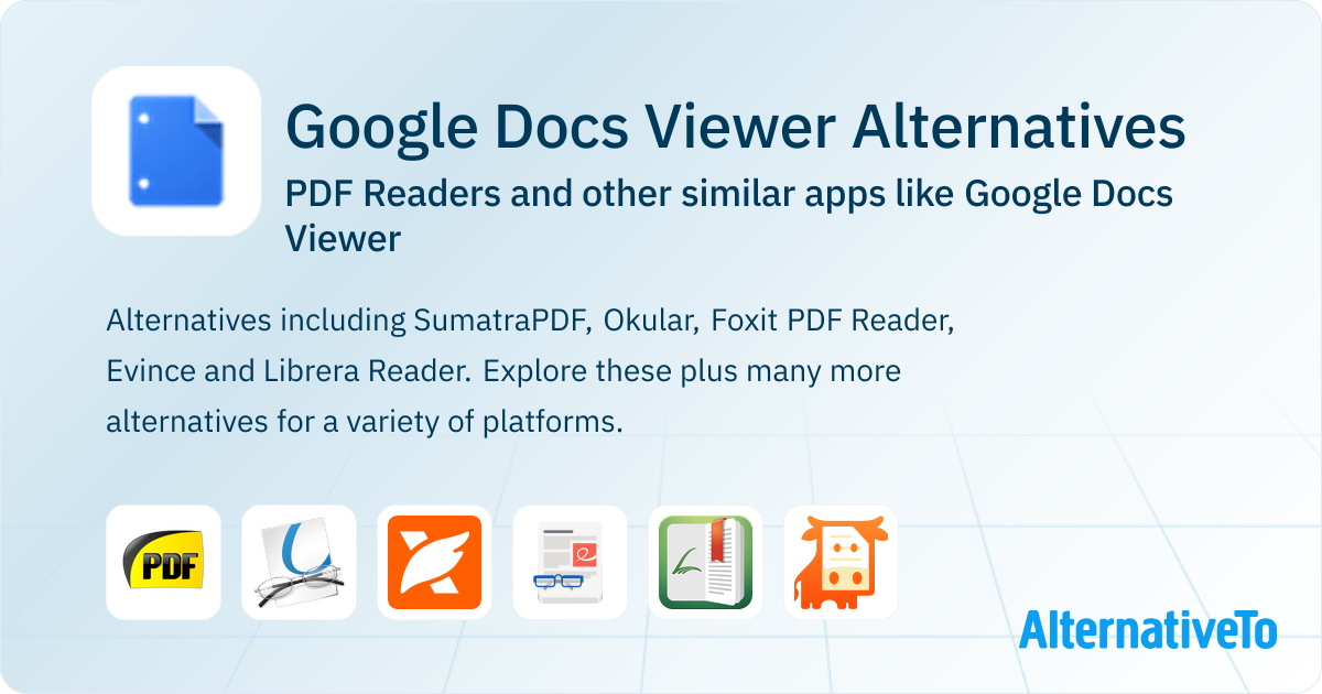 Google Docs Viewer Alternatives: Top 12 PDF Readers & Similar Websites ...