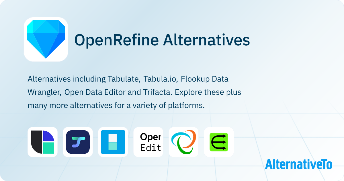 Openrefine OpenRefine Alternatives - Explore Similar Software | AlternativeTo