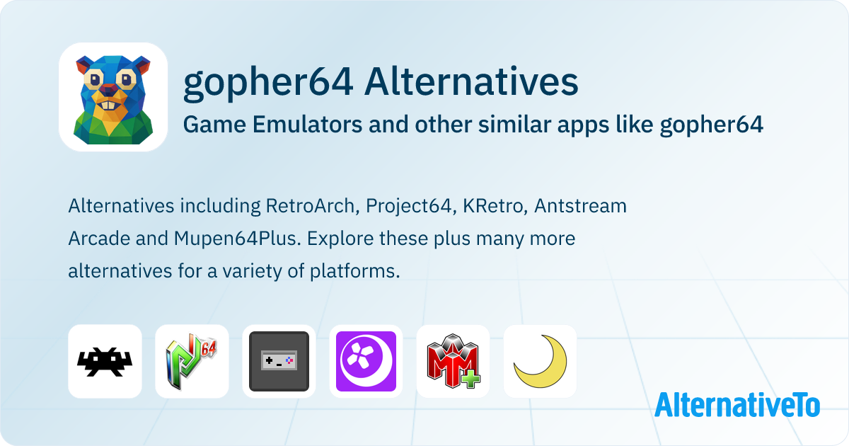 gopher64 Alternatives: Game Emulators & Similar Apps - Page 2 ...