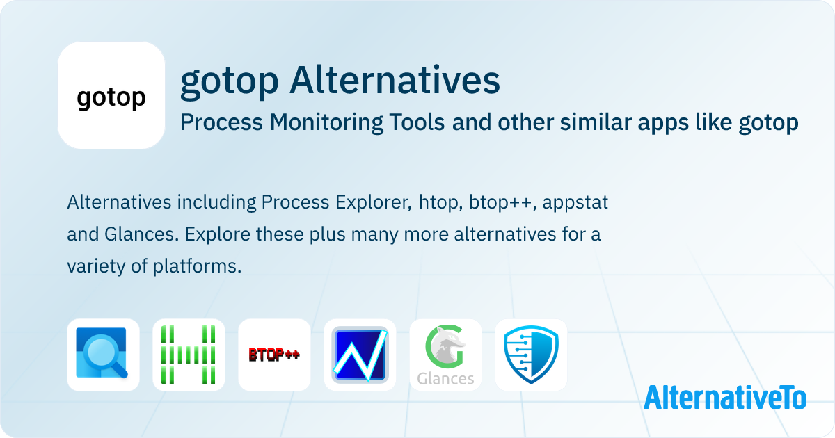 gotop Alternatives: Top 20 Process Monitoring Tools & Similar Apps ...