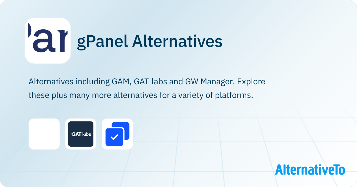 Gpanel gPanel Alternatives - Explore Similar Sites & Apps | AlternativeTo