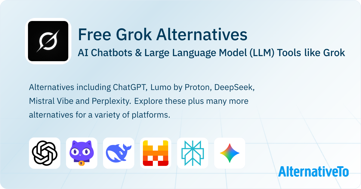 Free Grok Alternatives: Top 12 AI Chatbots | AlternativeTo