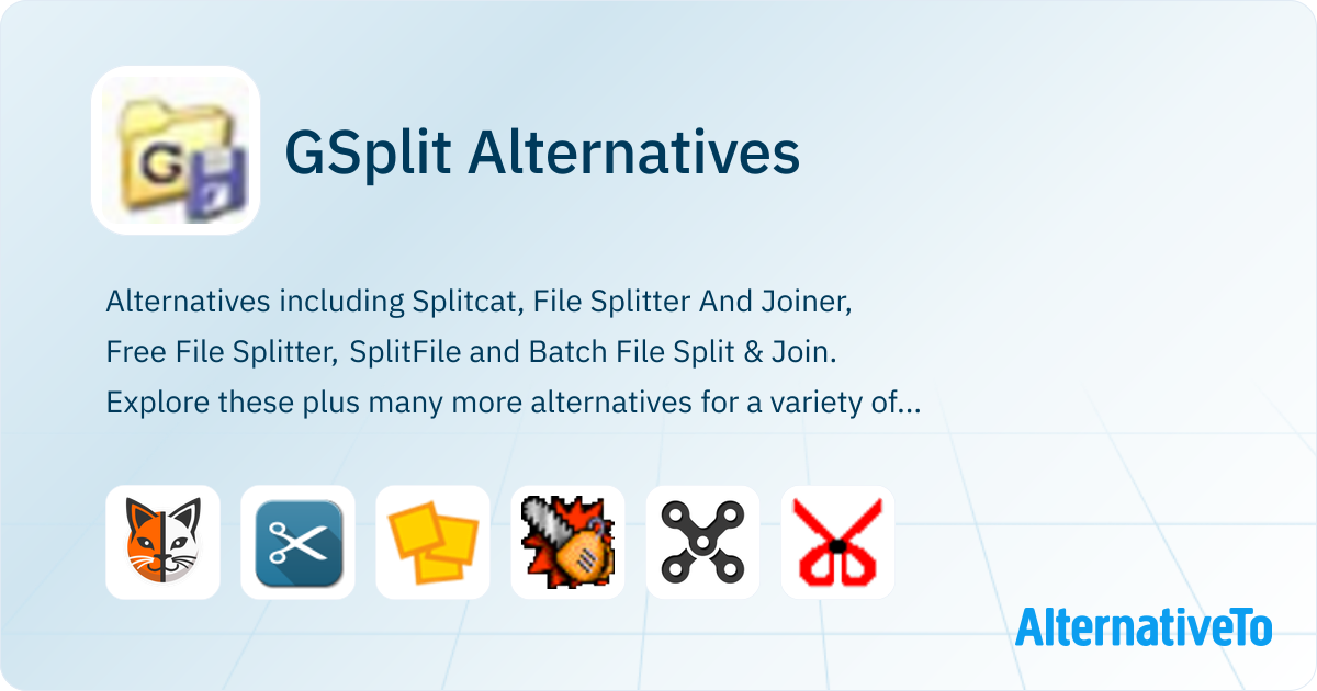 Gsplit GSplit Alternatives - Explore Similar Software | AlternativeTo