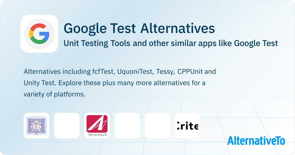 Google Test Alternatives: Top 5 Unit Testing Tools & Similar Apps ...