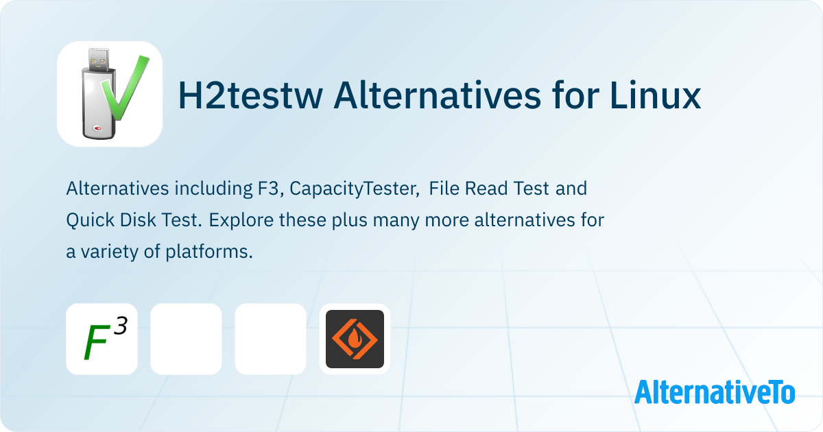 H2testw File Hash H2testw Alternatives for Linux: Top 4 Benchmark Tools | AlternativeTo
