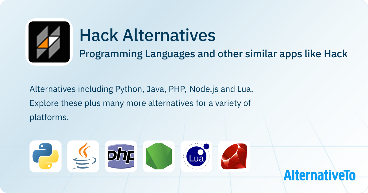 Hack Alternatives: Top 12 Programming Languages & Similar Apps ...