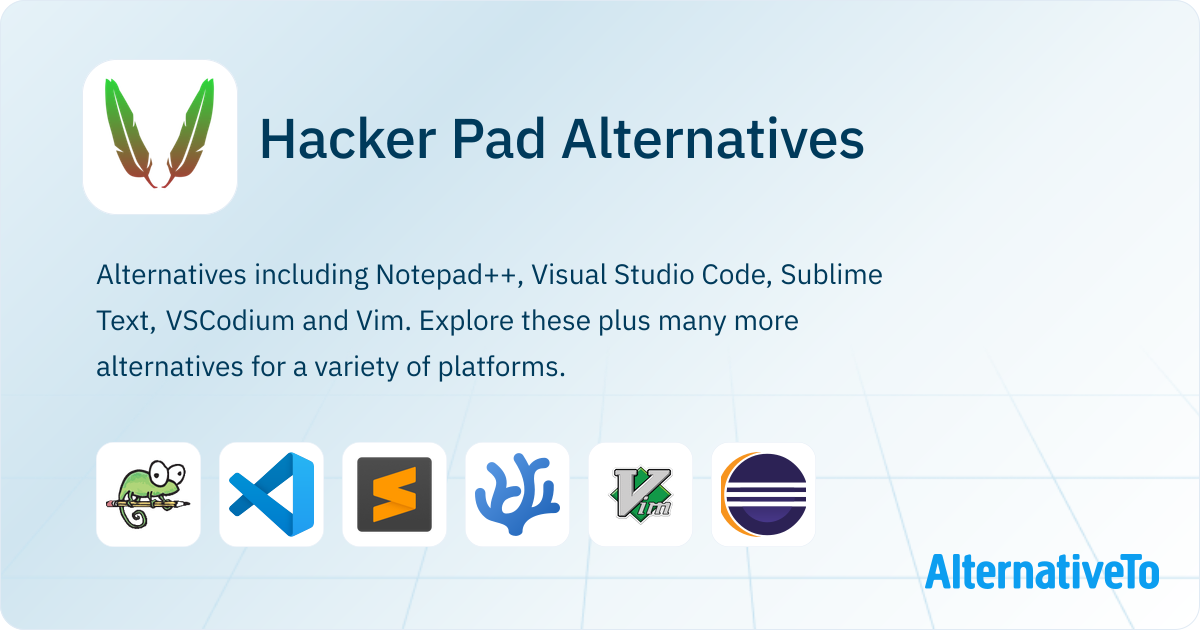Hacker Pad Alternatives - Explore Similar Software | AlternativeTo