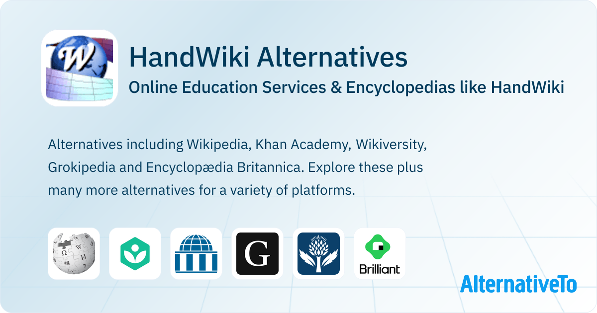 HandWiki Alternatives: Top 17 Encyclopedias | AlternativeTo