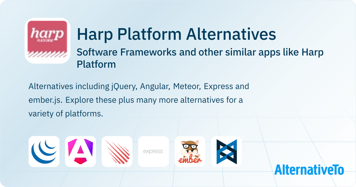 Harp Platform Alternatives: Top 12 Software Frameworks & Similar Apps ...