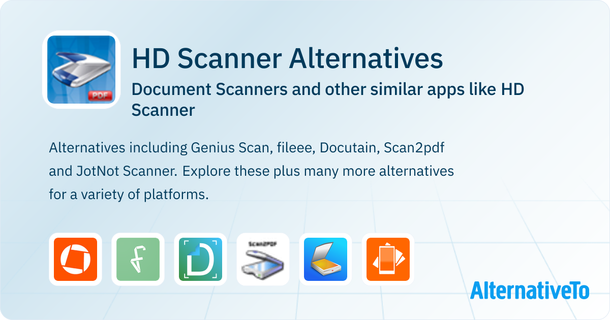 HD Scanner Alternatives: Top 8 Document Scanners & Similar Apps ...