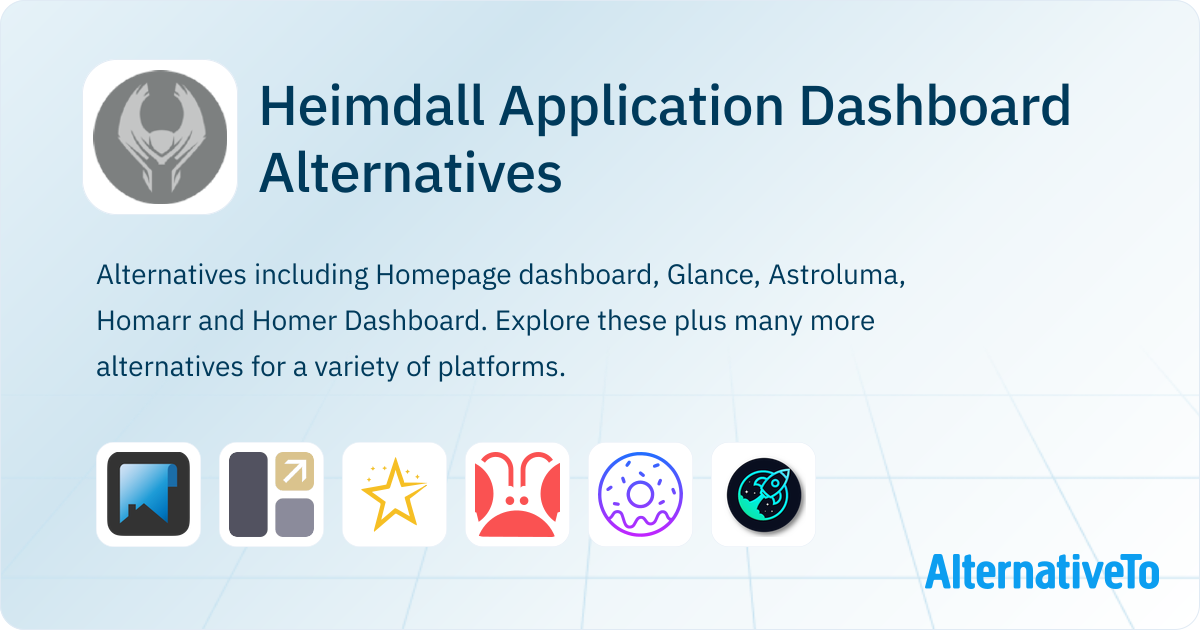 Heimdall Application Dashboard Alternatives - Explore Similar Apps ...