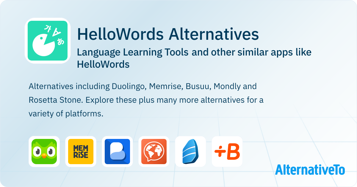 HelloWords Alternatives: Top 12 Language Learning Tools & Similar Apps ...