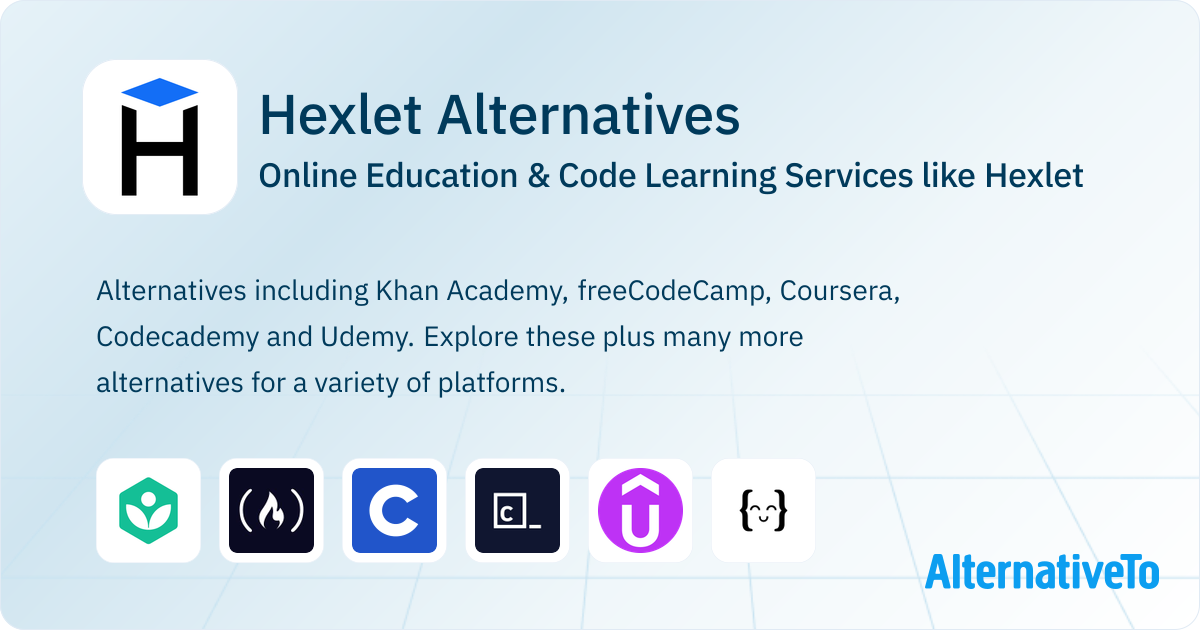 Hexlet Alternatives: Top 12 Online Education Services | AlternativeTo