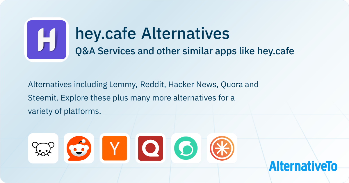 Hey App hey.cafe Alternatives: Top 12 Q&A Services & Similar Apps | AlternativeTo