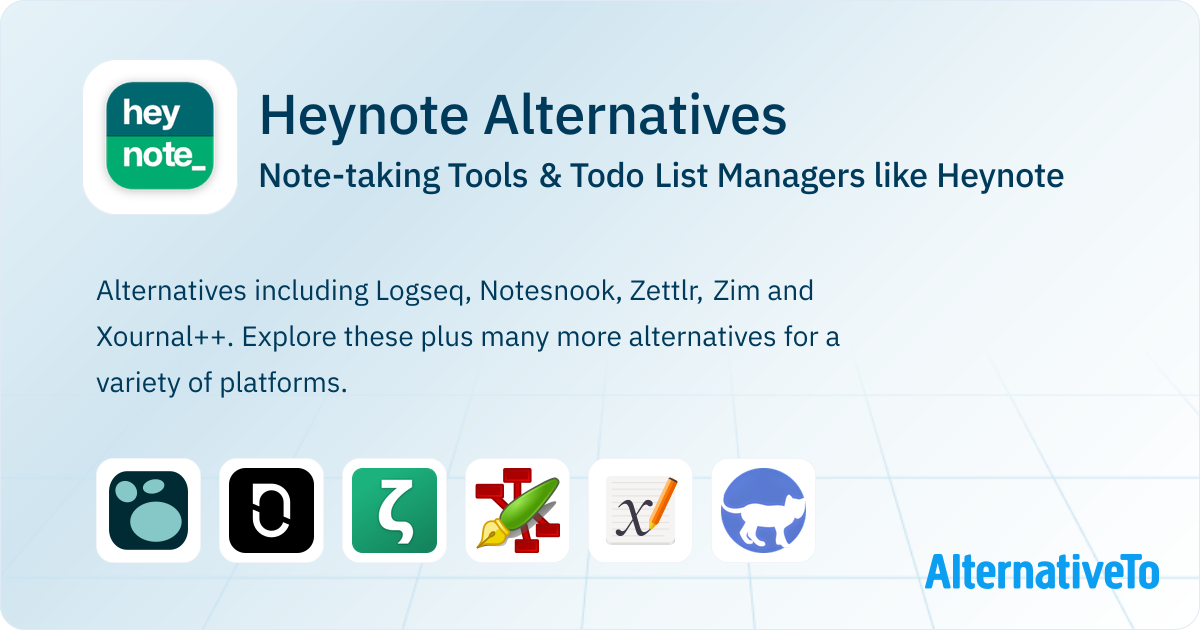 Heynote Alternatives: Top 12 Note-taking Tools | AlternativeTo
