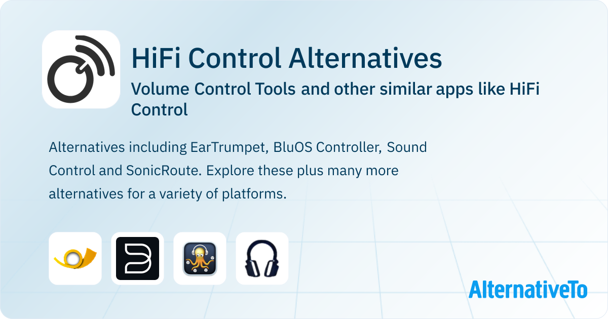 Sound Volume Control Software HiFi Control Alternatives: Top 3 Volume Control Tools & Similar Apps ...