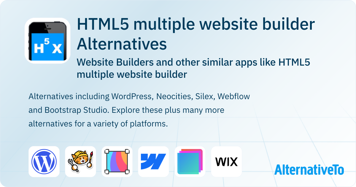 HTML5 multiple website builder Alternatives: Top 12 Website Builders ...