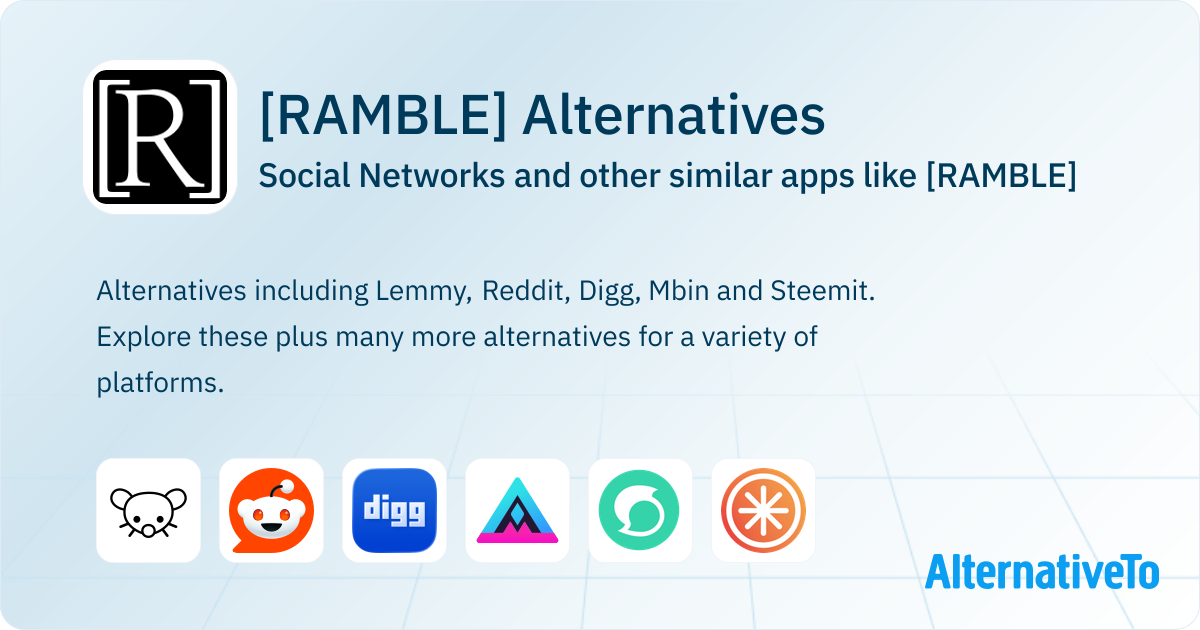 [RAMBLE] Alternatives: Social Networks & Similar Websites - Page 3 ...
