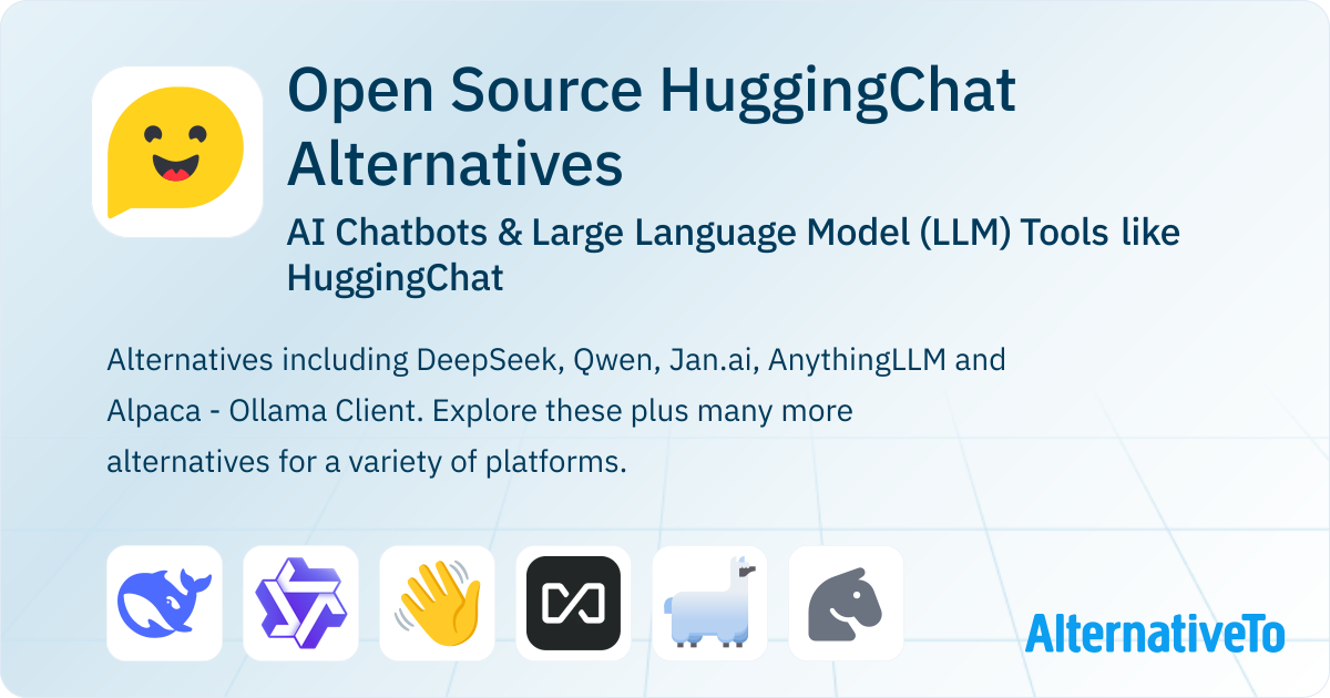 Open Source HuggingChat Alternatives: Top 12 AI Chatbots | AlternativeTo