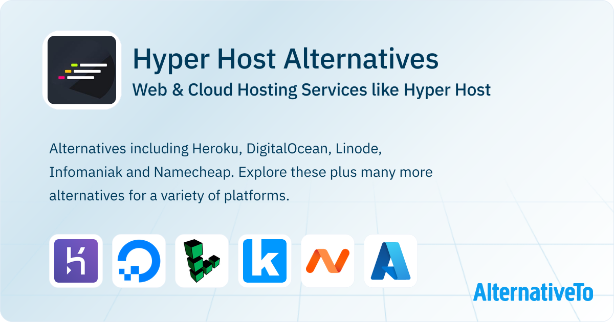 Hyper Host Alternatives: Top 12 Web Hosting Services | AlternativeTo