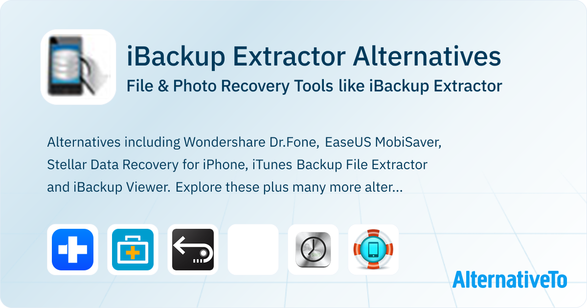 iBackup Extractor Alternatives: Top 12 File Recovery Tools | AlternativeTo