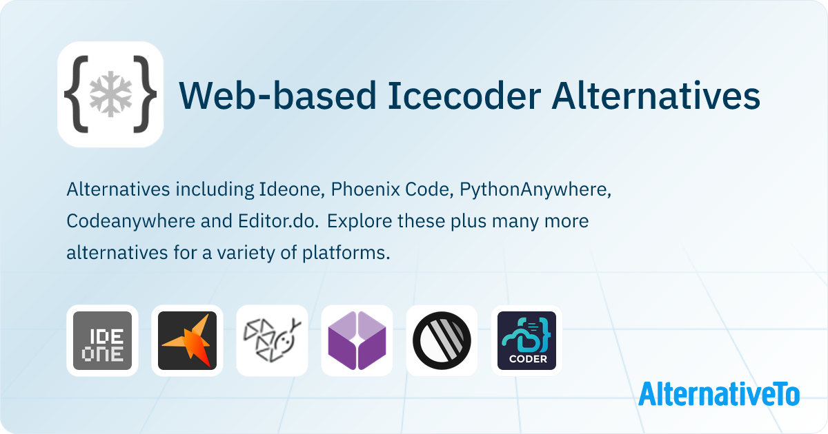 Icecoder Alternatives: Top 21 Web-based Code Editors & IDEs | AlternativeTo