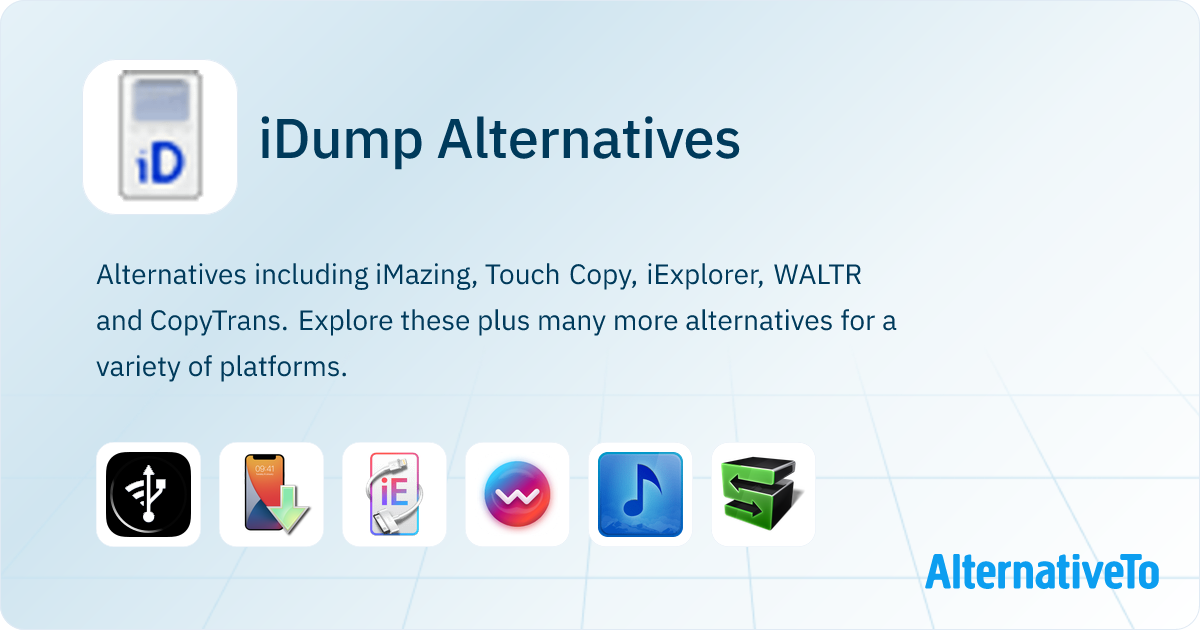 iDump Alternatives - Explore Similar Software | AlternativeTo