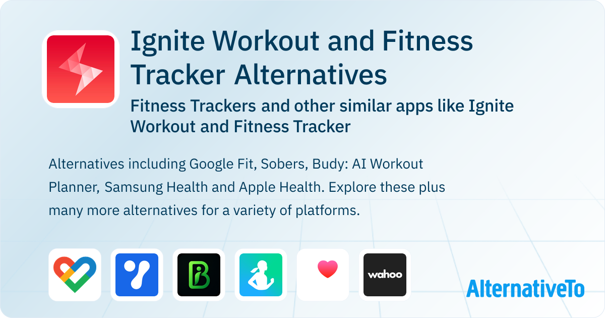 Ignite Workout and Fitness Tracker Alternatives: Top 20 Fitness ...