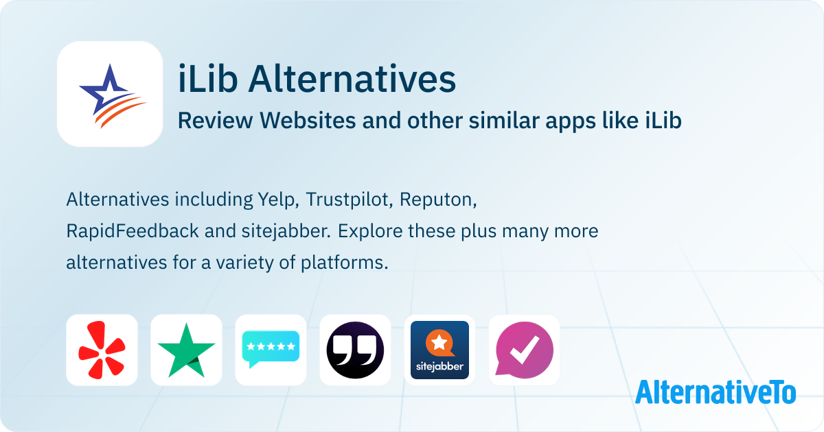 Ilib iLib Alternatives: Top 15 Review Websites & Similar Apps | AlternativeTo