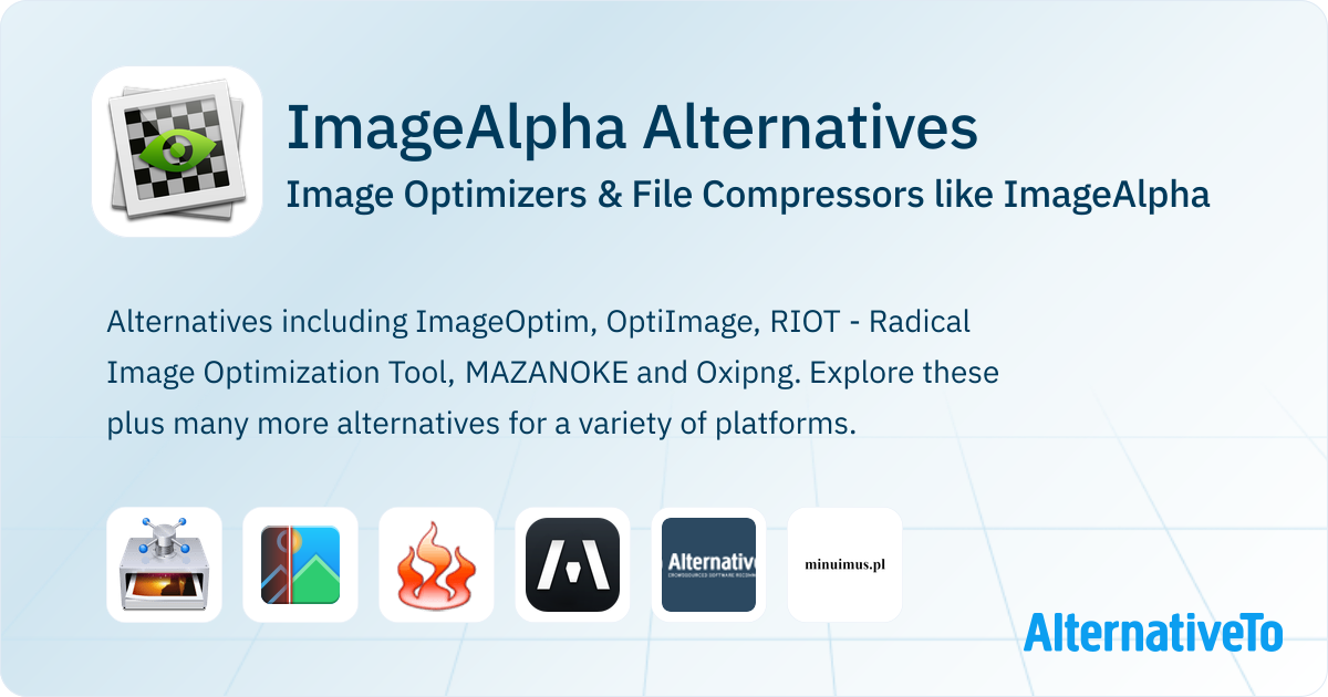 ImageAlpha Alternatives: Top 16 Image Optimizers | AlternativeTo