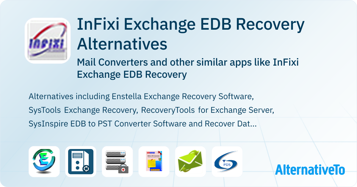 InFixi Exchange EDB Recovery Alternatives: Top 7 Mail Converters ...