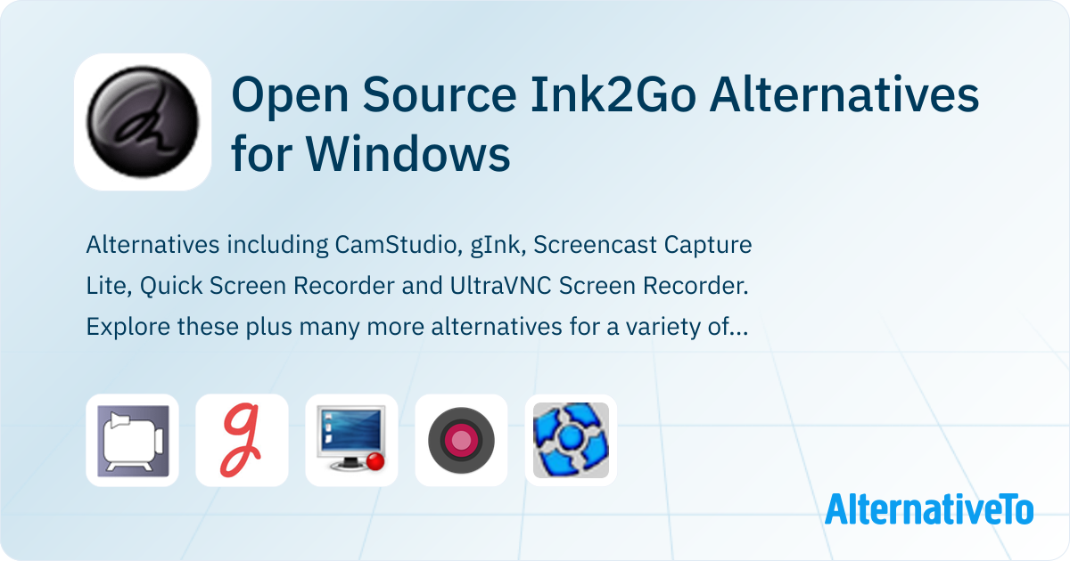 Open Source Ink2Go Alternatives for Windows: Top 5 Screen Recorders ...