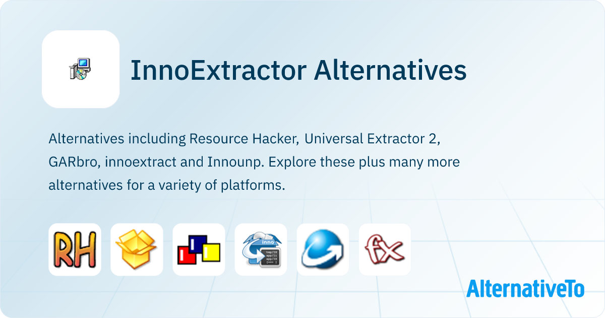 InnoExtractor Alternatives - Explore Similar Software | AlternativeTo
